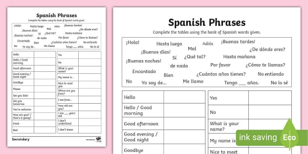 spanish-common-phrases-table-worksheet-teacher-made