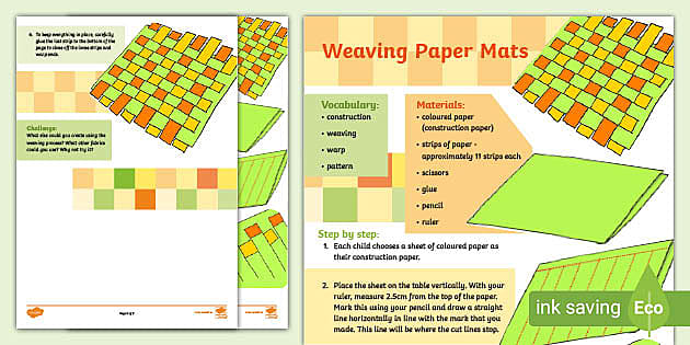 Paper Weaving (with templates)