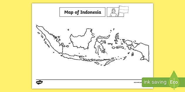 Blank Map Of Indonesia Teacher Made Twinkl   Au In 30 Blank Map Of Indonesia Ver 1 