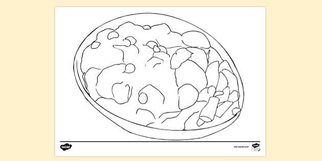 FREE! - Aloo Poori Colouring | Colouring Sheets - Twinkl