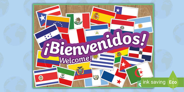 spanish-welcome-sign-display-poster-ks2-resource