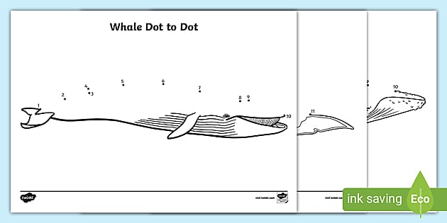 FREE! - Whale Dot to Dot Activity - Activities - Twinkl