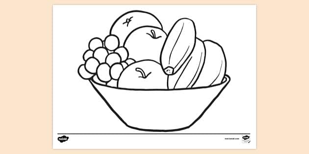 FREE Free Printable Fruit Colouring Page Colouring Sheets