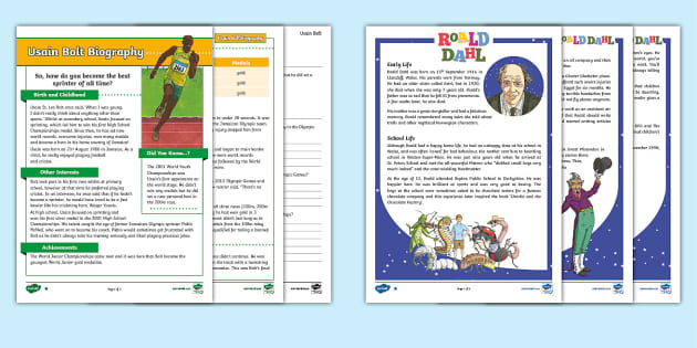 biography extracts ks2