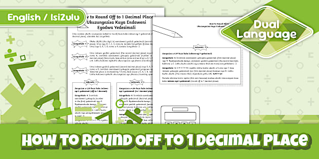 Grade 7 Maths - Term 2 - How to Round Off to 1 Decimal Place - Activity ...
