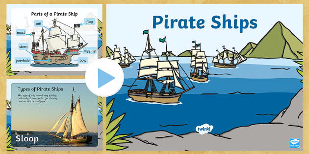 pirate ships powerpoint - primary resources teacher made