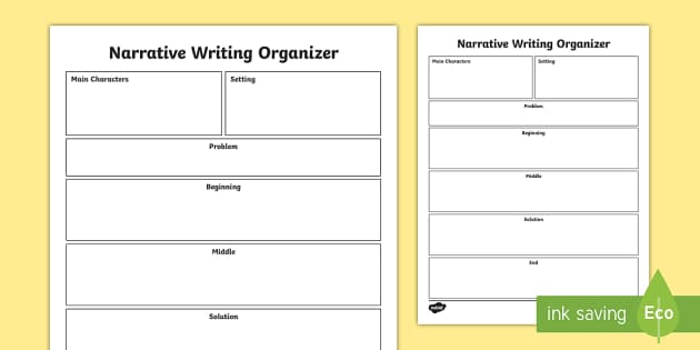 Narrative Writing Graphic Organizer Resources Twinkl