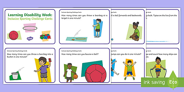 Learning Disability Week Sports and Games Challenge Cards