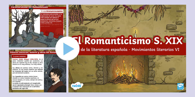 Presentación El Romanticismo Hª de la literatura española Movimientos