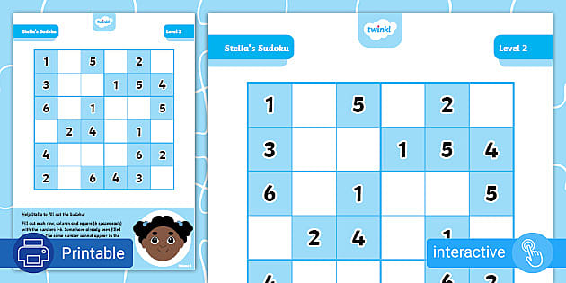 Year 6 Sudoku 6 x 6 Worksheet (teacher made) - Twinkl