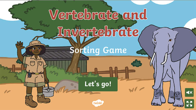 Vertebrate and Invertebrate Sorting Game - Twinkl