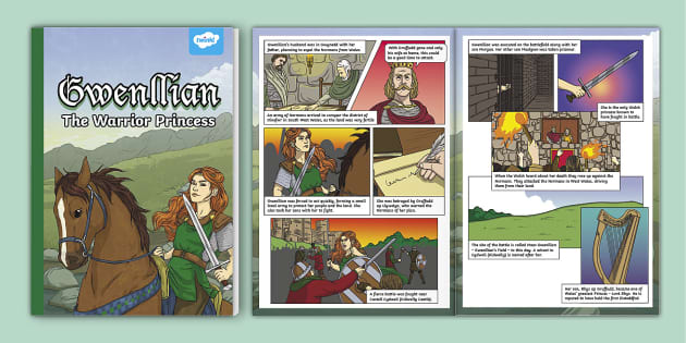 Gwenllian the Warrior Princess Comic (teacher made) - Twinkl