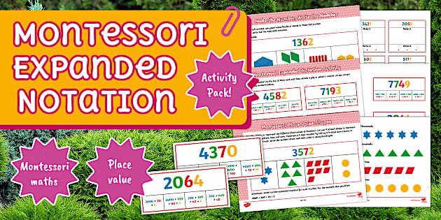 Montessori Expanded Notation Place Value Pack