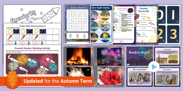 Childminder Bonfire Night Resource Pack (professor feito)