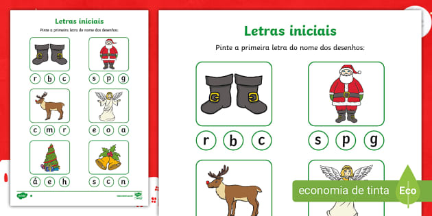 Símbolos do Natal: jogo educativo