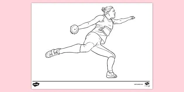 Free Discus Dani Samuels Colouring Sheet Colouring Sheets