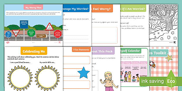 My Worries Toolkit KS1 (teacher made) - Twinkl