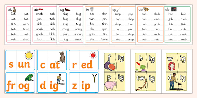 Grade 1 Phonics: Onset and Rime Activity Pack (teacher made)