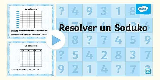 Técnicas para resolver o Sudokus