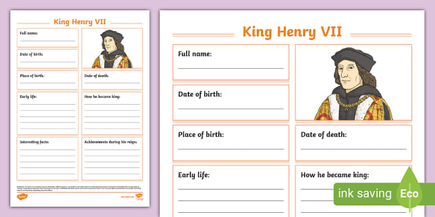 primary homework help henry vii