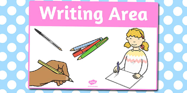 Editable Writing Area Sign (creat de profesori) - Twinkl