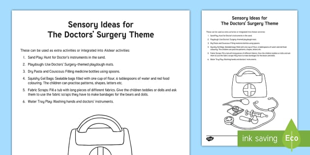 The Doctors' Surgery Aistear Sensory Bag - Twinkl