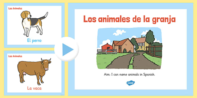 Spanish Farm Animals PowerPoint | Twinkl Primary Resources