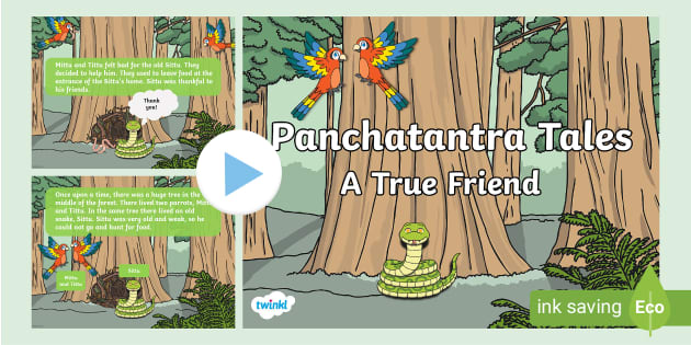 Panchatantra Tales- A True Friend (teacher made) - Twinkl