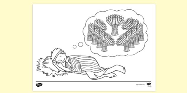 free-joseph-s-dream-of-bowing-wheat-sheaves-colouring-sheet