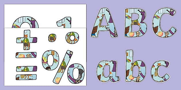 Roald Dahl Editable Display Lettering (hecho Por Educadores)