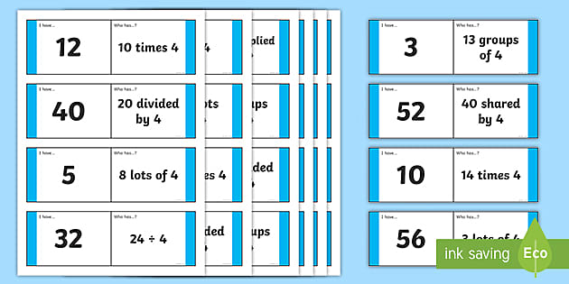 Loop Cards 4 Times Table (teacher made) - Twinkl