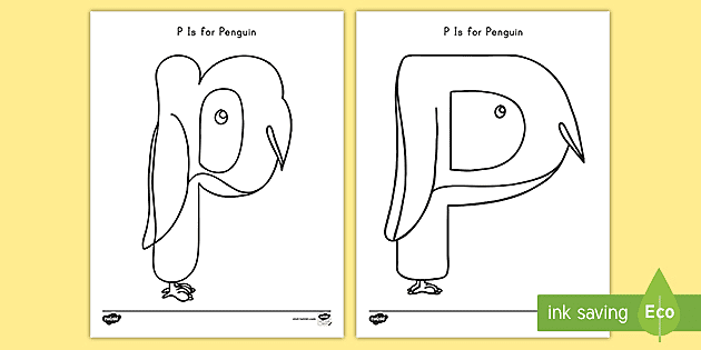 P Is for Penguin Letter P Activity (teacher made) - Twinkl