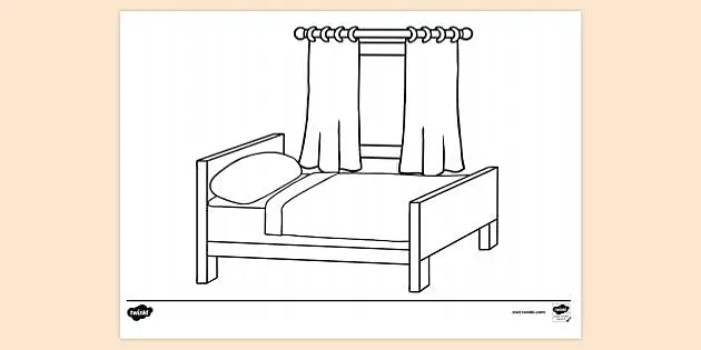 dog bed coloring pages