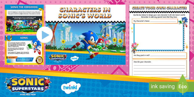 FREE! - Sonic: Create Your Own Character [Ages 5-7] - Twinkl