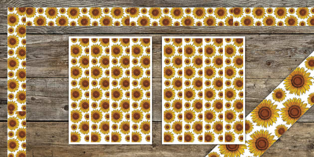 Sunflower Patch Bulletin Board Borders (Teacher-Made)