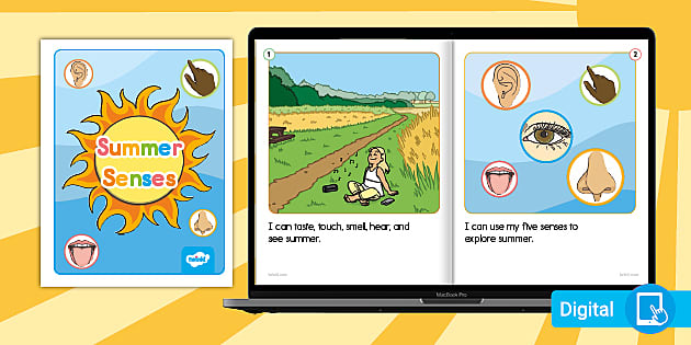 Summer Senses Emergent Reader EBook teacher Made Twinkl