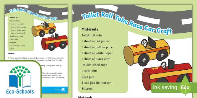 Toilet Roll Car Craft for Kids