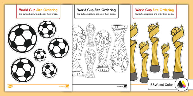 World Cup Size Ordering Activity (Teacher-Made) - Twinkl