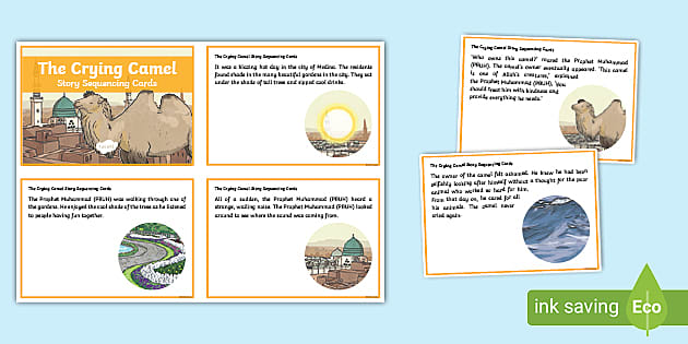 The Crying Camel Story Sequencing Cards (teacher made)