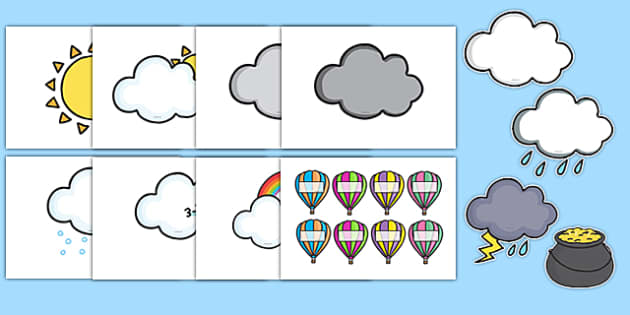 Sunshine and Cloud Class Behaviour Chart Twinkl