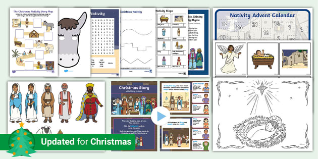 Childminder Nativity Display Pack (teacher made) - Twinkl