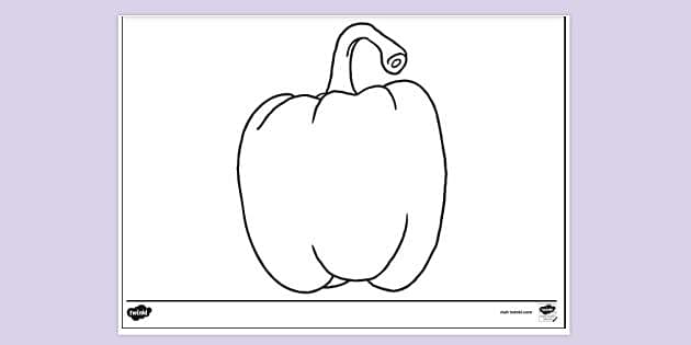 pepper coloring page