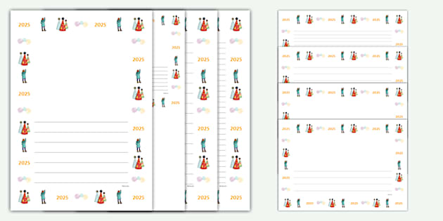 New Year 2025 Page Border Pack Hecho Por Educadores T2 T 1507 New Year 2025 Page Border Pack Ver 5