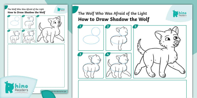Level 6c The Wolf Who Was Afraid of the Light: Draw Shadow the Wolf