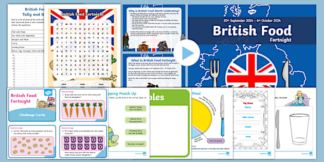 KS1 British Food Fortnight Activity Pack (teacher made)