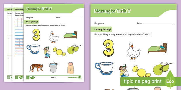 Marungko Titik T Worksheet | Philippines | Twinkl - Twinkl