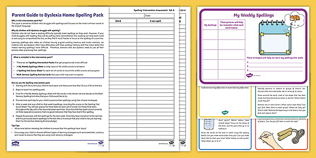 Dyslexia Spelling Worksheets | Printable Resources | Twinkl