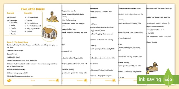 Nursery Rhymes With A Twist - Grades PK to 1 - Print Book - Lesson