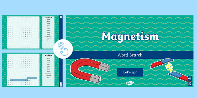 Magnetism Interactive Word Search (teacher Made) - Twinkl