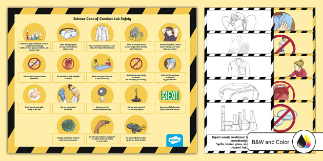 Science Code Of Conduct Lab Safety Posters For 6th 8th Grade Us S 1668185361 Ver 1 